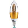 Generic Luce di casa 20 pz/lotto LED A Lume di Candela E27/E14/E12 Oro/Argento Candela Lampadina Lampadario di Cristallo Ha Condotto La Lampada Sorgente di Luce(Cool White 6000K,Golden-A E12-4W)