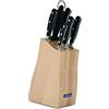 ARCOS Coltelli Forgiati in Acciaio Inossidabile Nitrum - Set di 6 Pezzi, Multiuso per Tagliare Carne e Verdure - Manico Ergonomico in Poliossimetilene POM, Serie Riviera, Colore Nero