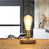 Easylight Lampada da tavolo decorativa EDISON Industrial Design piccolo Ø 12 cm, in oro vintage, lampada da tavolo per soggiorno