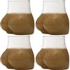 Anloximt 4 Pezzi Tazza con Sedere Divertente - Tazza con Sedere Tazza da caffè - Tazza con Sedere Tazza da tè - Tazza in Vetro a Forma di Sedere Trasparente | per Feste in Casa, Club, Eventi, 450ml