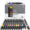 winsor-newton Set 12 pennarelli Promarker Winsor&Newton colori assortiti + pennarello blender - 0290137