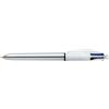 bic Penne a sfera a scatto BIC 4 Colours Shine Silver M 1 mm assortiti 919380