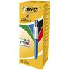 bic Penna a sfera a scatto BIC 4 Colours Mini M 1 mm assortiti 895958