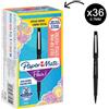 paper mate Penne punta fibra Paper Mate Flair/Nylon M 1,1 mm nero special pack 36 pezzi - 2077174