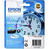 epson cartucce inkjet Sveglia 27XL Epson ciano+magenta+giallo Conf. 3 - C13T27154012