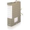 brefiocart Cartella archivio Brefiocart RESISTO lacci rivettati 25x35 cm grigio dorso 15 cm Conf. 10 pezzi - RES0201-15