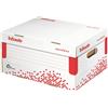 esselte Scatola archivio Esselte SPEEDBOX con coperchio integrato bianco/rosso 25,2x19,3x35,5 cm - 623911