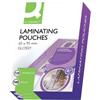Q-Connect Pouches per plastificatrici Q-Connect 2x125 µm finitura lucida 65x95 mm Conf. 100 pezzi - KF01213