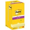 post-it Foglietti riposizionabili Super Sticky Notes Post-it Giallo Canary - 76x76 mm 12 blocchetti da 90 ff - 7100290155