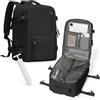 suradar Zaino Sottovuoto Viaggio, Zaino Ryanair 40x20x25 Con Pompa Sottovuoto Travel Trunki Bagaglio a Mano 40x20x25 Ryanair Aereo Zaini 14 Pollici Porta PC Nero