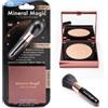 JML Mineral Magic Makeup Perfection Powder - Polvere per il viso pressata a lunga durata, copre, corregge e idrata Q10, trucco per coprire linee sottili, macchie e occhiaie, mandorla