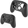 Generic Custodia in Silicone per Switch 2 Pro, Custodia Protettiva Antiscivolo Morbida per Controller di Gioco Portatile (Nero)