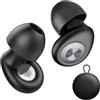 CASCHO Tappi Orecchie Dormire, Auricolari Riutilizzabili in Silicone Morbido Antirumore, Design Ergonomico Leggero con 45dB Isolamento, Sonno/Lavoro/Viaggio, 4 Misure (XS/S/M/L), Inchiostro