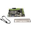 ciciglow Scheda Madre H310B, Scheda Madre LGA 1151 M ATX 2xDDR4 Scheda Madre da Gioco PCI E 16X da 32 GB USB2.0 USB3.0, SATA3.0, per Scheda di Rete Gigabit Realtek811