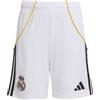ADIDAS REAL MADRID JR HOME SHORT 2025/2026 Pantaloncino Replica Gara Ragazzo