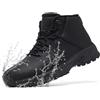 SHULOOK Scarpe Cucina Uomo Impermeabili Antiscivolo Scarpe Lavoro Ristorazione Cameriere Sanitaria Senza Punta di Ferro Nero EU 45