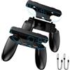 ALAFLY 2- az-1 Impugnature per Nintendo Switch 2 Joycons per Fitness Boxe, Cinturino da Polso Antiscivolo e Controller Grips Resistente All'usura per Joy-Con 2, 2 pezzi - Nero