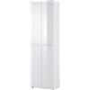 GERMANIA DIE MÖBELMACHER 3764-84 GW-SCALEA - Armadio guardaroba con parte frontale in vetro, 59 x 197 x 40 cm (L x A x P), colore: Bianco