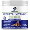 PREGNAPAWS Integratore Gravidanza per Cani - Vitamine Prenatali Naturali per Mamme e Cuccioli Sani - Acido Folico, Ferro, Calcio - 90 Compresse Masticabili al Gusto Pollo