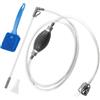KOUHA Strumenti per Cambio Acqua Acquario Aspirarifiuti per Pulizia Acquario Set di Pulizia dell'acquario Sifone Acquario Piccolo con Spazzola per la Pulizia per Cambio dell Acqua dell Acquario