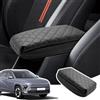 LANGBEAN Copribracciolo per Hyundai Kona SX2 EV HEV PHEV 2024 2025 | Copertura per Bracciolo Console Centrale, Protezione Materiale Pelle PU Ispessita, Accessori Alzare Bracciolo di 4CM, Nero