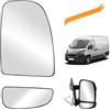 TXErfolg Vetro a Specchio Sostituzione per Ducato Jumper Boxer Movano C 2006-2023 | Riscaldabile Vetro Specchietto di Ricambio ABS Specchietto Retrovisore (Destro)