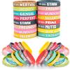 YAOSHENGUP 36 braccialetti motivazionali in silicone ispiratori in silicone con frasi positive, braccialetti in gomma motivazionali, regali per feste, pensierini per studenti, adolescenti e bambini