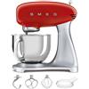 Smeg SMF02RDEU Rosso - Impastatrice Planetaria - Vasca in Inox da 4,8 litri