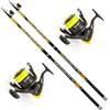 MG GROUP MG FISHING Kit Surfcasting TRABUCCO 2 Canne Trabucco Vektor Pro Surf 2024 4mt 150gr + 2 Mulinelli Trabucco gia imbobbinati (2 VEKTOR 4MT 150GR + 2 SONIC 8000)