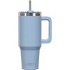 WATERSY 891ml Tazza Termica con Manico, 30oz Tazza Mug Blu in Acciaio Inox, Thermos da Caffè con Cannuccia, Doppia Parete per Caldo 6 Ore/Freddo 12 Ore, per Palestra, Auto e Viaggio