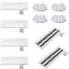 FINEVERNEK 10 Pezzi Accessori per Pulitore a Vapore Kärcher Easyfix SC2 SC3 SC4 SC5 SV7, Set di Panni in Microfibra, 4 Teli in Microfibra + 2 Panni Abrasivi + 4 Panni per Ugelli Manuali Microfibe