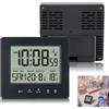 GAOUTO Radiosveglia digitale, radiosveglia digitale con termometro, sveglia digitale con due sveglie, luminosa, data, settimana, temperatura, funzione snooze, sveglia digitale, orologio radio, senza batteria