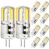 DiCUNO Lampadine LED G4 2W, 200LM, AC/DC 12V, Equivalente 20W Alogena, 6000K Bianco freddo, Non Dimmerabile, Lampadina G4 per Cucina, Vetrine e Illuminazione Interna, 10 Pezzi