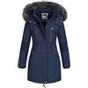 Geographical Norway CORALY Women/Lady - Cappotto/Piumino da donna, Parka - Giacca in pile chic per l'inverno, giacca lunga da donna, Nero , L
