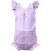 Splash About Costume da Bagno Happy Nappy con Volant, Lilac Spring, 12-24 Mesi