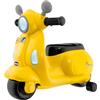 Chicco Vespa per Bambini, Moto Giocattolo Cavalcabile con Pannello Elettronico, Luci e Suoni, Ruote di Supporto Rimuovibili, Max 25 Kg - Giochi per Bambini 1-3 Anni, Giallo