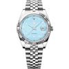 LACZ DENTON RT128 Orologi da polso meccanici automatici da uomo con cinturino in acciaio inossidabile orologi alla moda per uomo orologio impermeabile 50M Rollstimi, Blu, Classico