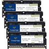 Timetec 32GB KIT (4x8GB) DDR3L / DDR3 1600 MHz (DDR3L-1600) PC3L-12800 / PC3-12800 Non-ECC Unbuffered 1,35 V / 1,5 V CL11 2Rx8 204 Pin SODIMM Modulo di memoria RAM per PC portatile nero PCB