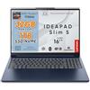 Lenovo Ideapad Slim5 Pc Portatile, Notebook Amd Ryzen7 7735HS, 32GB RAM DDR5, SSD 1TB (2 x 512Gb), Display 16 WUXGA IPS FHD+, Laptop con Win11 Pro, Wi-Fi 6, Usb Thunderbolt, Tastiera Retroilluminata