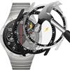 Akancy [2 Stück] Custodia rigida compatibile con Huawei watch GT4 46mm con pellicola protettiva, 9H Durezza Hart PC Case sottile in vetro temperato per Smart, trasparente nero