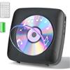 Gueray Lettore CD Portatile Bluetooth con 1800mAh Lettores CDs Desktop Ricaricabile per la Casa con Doppi Altoparlanti Telecomando FM Radio Timer USB AUX Porta Auricolare-Nero