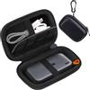 Lacdo Custodia Rigida per il Trasporto per SSK Portable SSD External Solid State Drives 250GB 500GB 1TB 2TB SSD External Hard Drive USB 3.2 Gen2 Borsa da Viaggio Protettiva Antiurto EVA Rigida, Nero