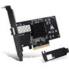 NICGIGA 10Gb SFP PCI-e Network Card, 82599(X520-DA1) Controller, 10Gbps Ethernet Adapter, 10Gbe SFP+ Port, 10G NIC Card, Support Windows/Windows Server/VMware