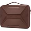 MOSISO 15-16 Pollici Custodia Rigida Laptop,15,6 Pollici Custodie Impermeabile Antiurto Borsa Computer Compatibile con MacBook HP Dell,Geometrico Artistico EVA Carry Caso con Maniglia, Marrone