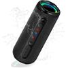 NXPZ Altoparlante Bluetooth Portatile, Impermeabile IPX7, Cassa Wireless 5.0 con Luci LED, 20 Ore Autonomia, Luci LED, Audio Stereo HD e Bass Boost, per Esterno, Sport, Viaggi, Campeggio