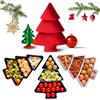 Dwafill Piatto da Portata Natalizio, Dwafill Piatti natalizi, Vassoio Snack, Adatto per Frutta, Snack, Dessert dal Piatti Natale, Servizio Piatti Natale
