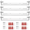 PATIKIL 125mm (4,92) Kit Staffa Montaggio Universale per Lampada, 4 Set Piastra per Plafoniera con Barra Trasversale con Vite Lampadario a Sospensione per Lampada Soffitto