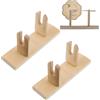 FDDU 2 Pezzi Portaventola In Stile Giapponese, Supporto per Ventaglio Giapponese Pieghevole, Supporto Del Ventilatore Piccolo Espositore, Scaffali In Legno, per Casa, Galleria, Ufficio e Libreria