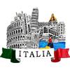 Leddy Living Magnete 3D Decorativo Frigorifero Città Italiane Roma Firenze Milano Venezia Pisa Souvenir Artistico in Resina Vintage Tricolore Idea Regalo Lavagna Magnetica Casa Cucina Ufficio