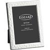 EDZARD Cornice portafoto Pavia per foto 9 x 13 cm, martellata, placcata in argento, anti-ossidazione, dorso in velluto, cornice portafoto da appoggiare